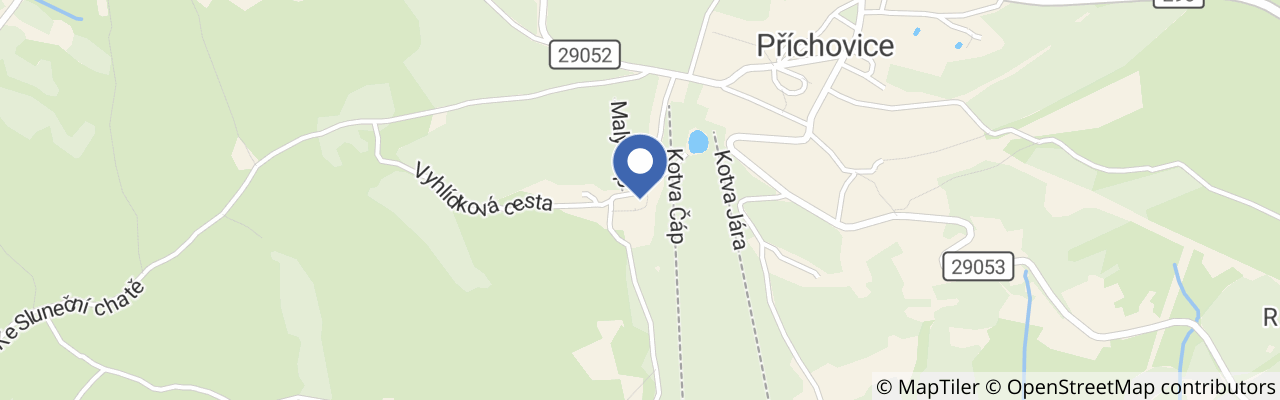 Mapa - Ski areál U Čápa