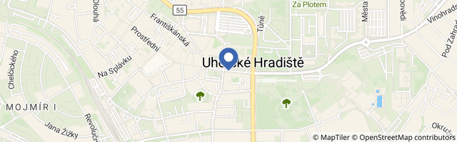 Mapa - Uherské Hradiště