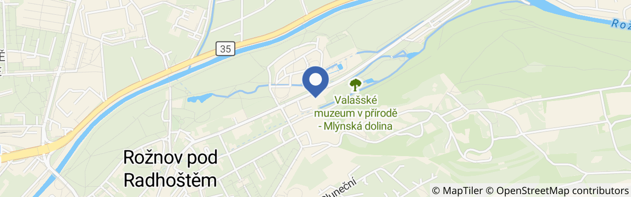 Mapa - Valašské muzeum v přírodě