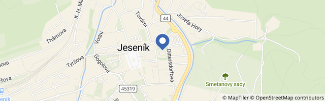 Mapa - Vlastivědné muzeum Jesenicka