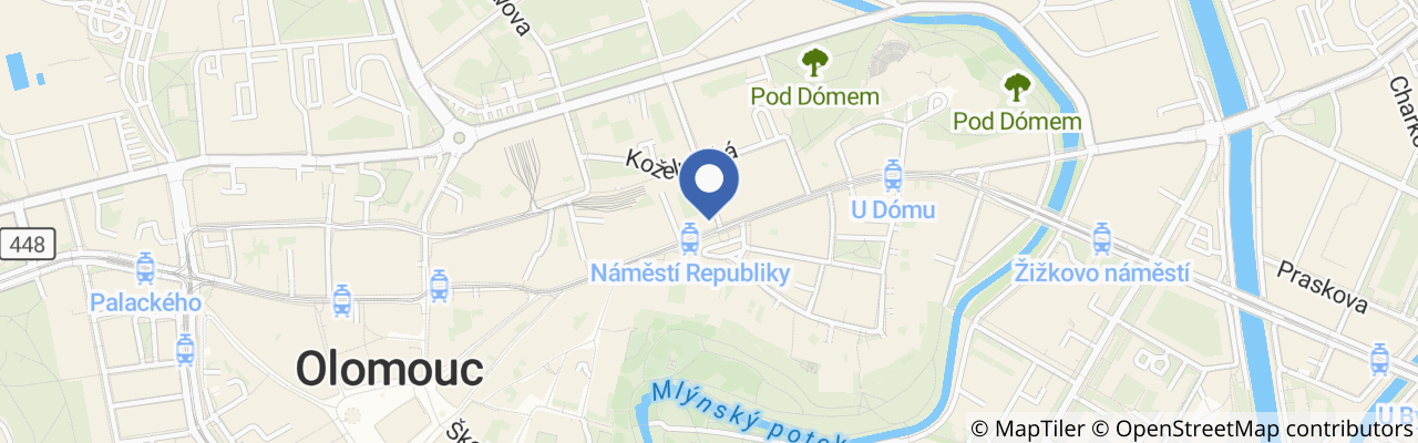 Mapa - Vlastivědné muzeum v Olomouci