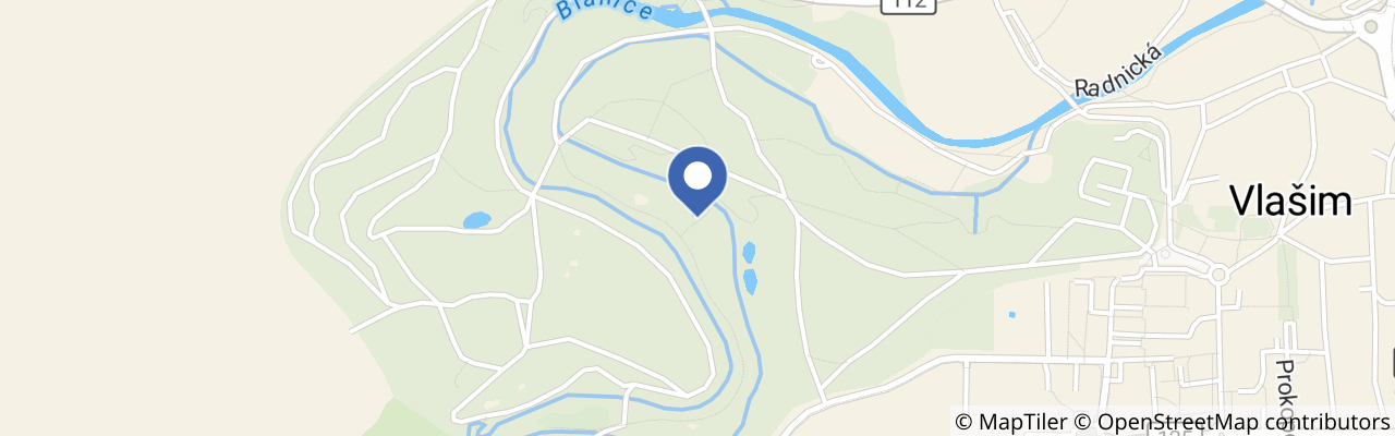Mapa - Vlašimský zámecký park