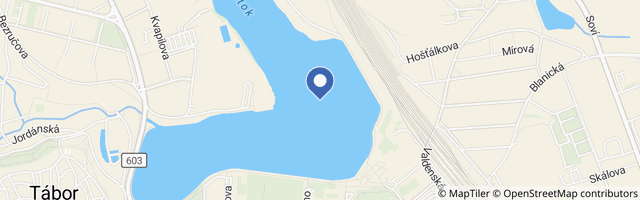 Mapa - Vodní nádrž Jordán