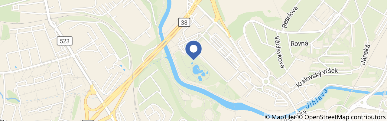 Mapa - Vodní ráj Jihlava