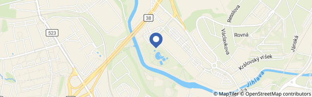 Mapa - Vodní ráj Jihlava