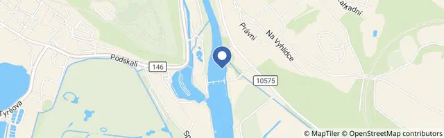 Mapa - Vyhlídkové plavby po Vltavě z Hluboké