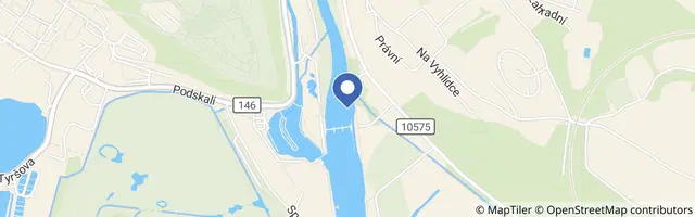 Mapa - Vyhlídkové plavby po Vltavě z Hluboké