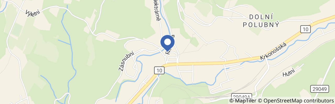 Mapa - Vodopády Černé Desné