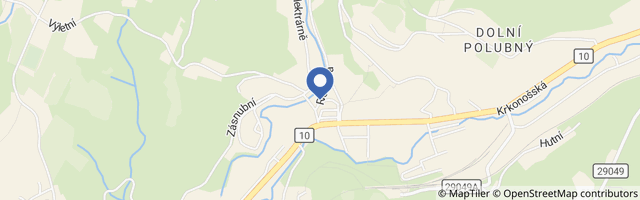 Mapa - Vodopády Černé Desné