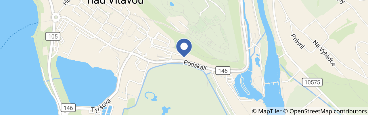 Mapa - Na kole z Hluboké na Purkarec
