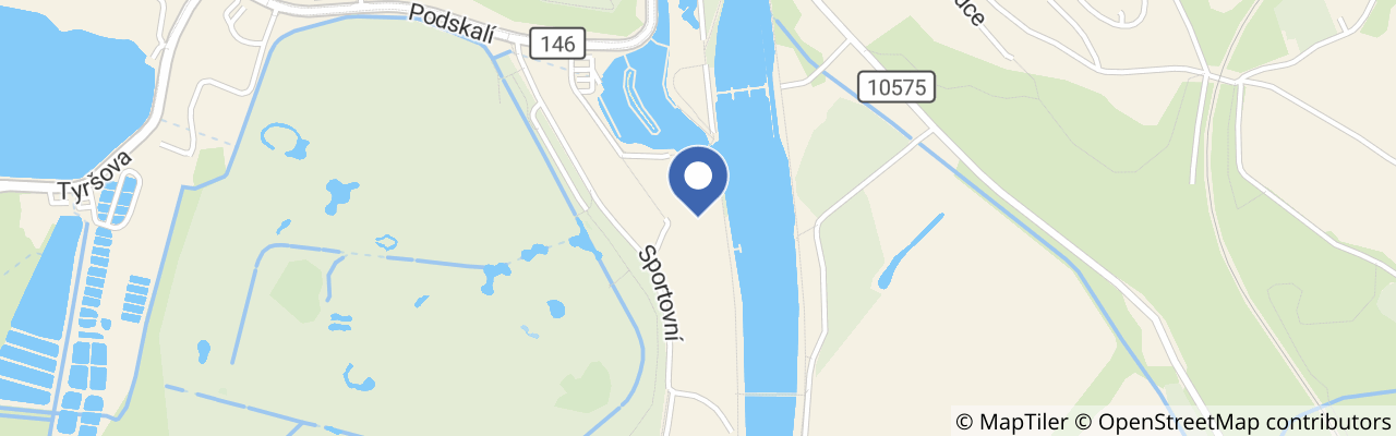 Mapa - Bruslení na kluzišti v Hluboké