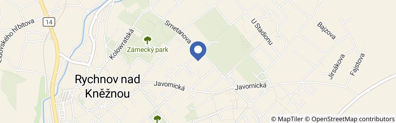 Mapa - Bruslení v Rychnově nad Kněžnou
