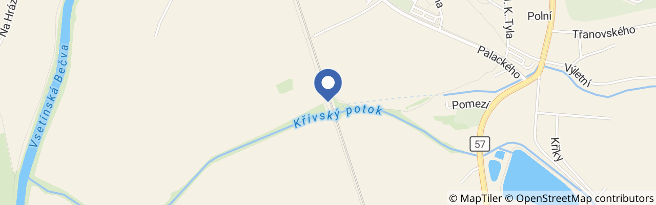 Mapa - Cyklostezka Bečva