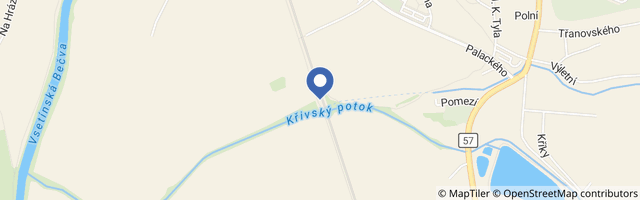 Mapa - Cyklostezka Bečva