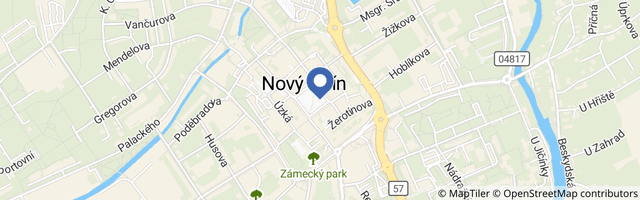 Mapa - Cyklostezka Nový Jičín-Hostašovice