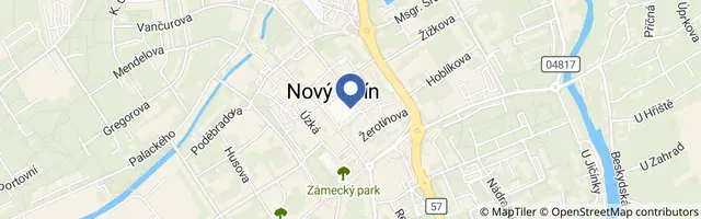 Mapa - Cyklostezka Nový Jičín-Hostašovice