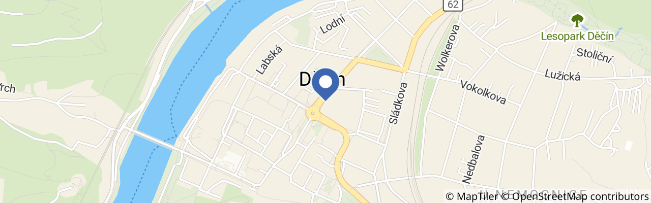 Mapa - Děčín
