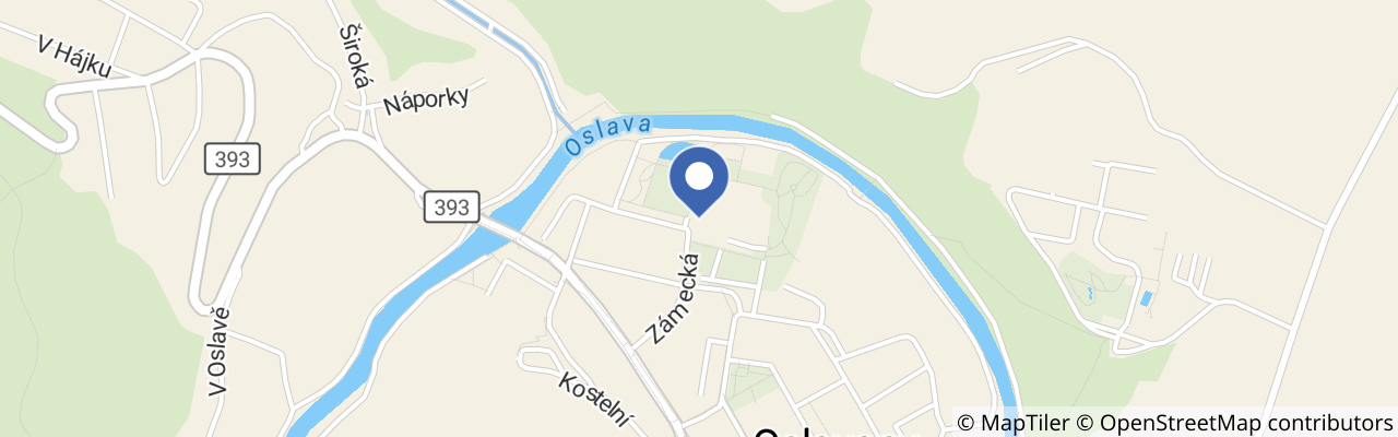 Mapa - Dětské hřiště před zámkem v Oslavanech