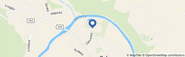 Mapa - Dětské hřiště před zámkem v Oslavanech