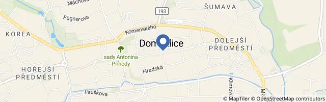 Mapa - Domažlice
