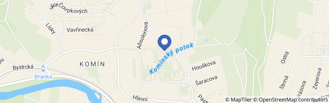 Mapa - Dopravní hřiště Pastviny