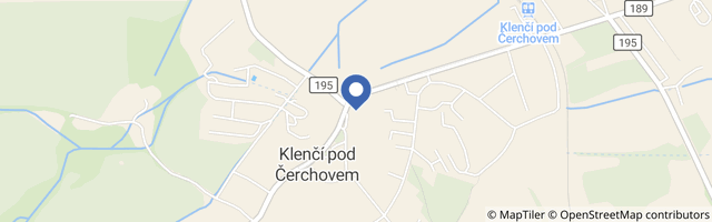 Mapa - Dům přírody Českého lesa Klenčí pod Čerchovem