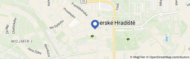 Mapa - Hotel Grand Uherské Hradiště