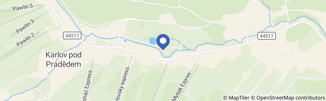 Mapa - In-line okruh Malá Morávka