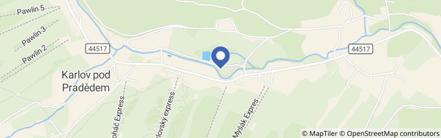 Mapa - In-line okruh Malá Morávka