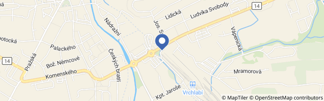 Mapa - In-line stezka Vrchlabí