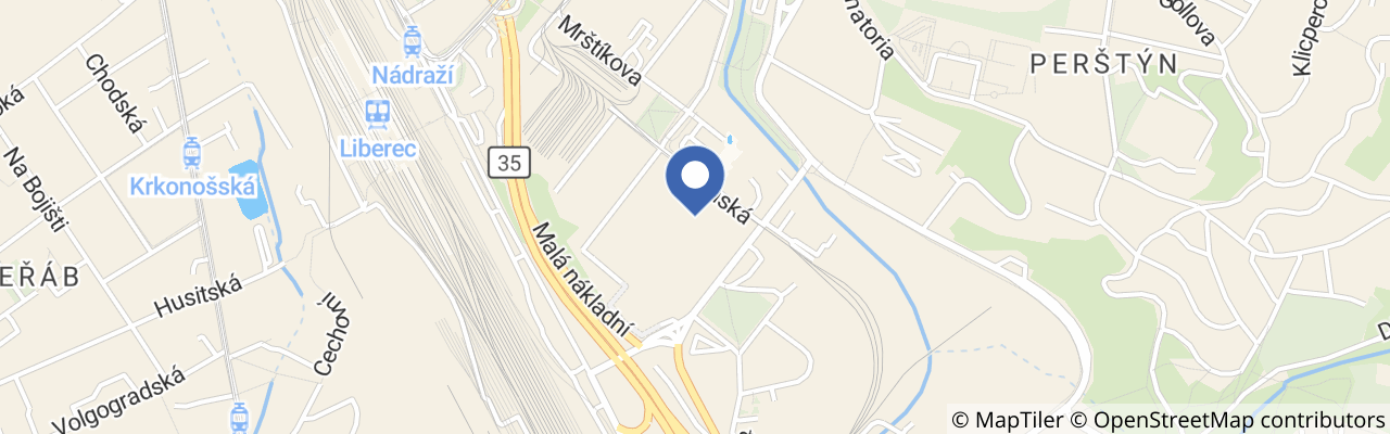 Mapa - iQPARK Liberec