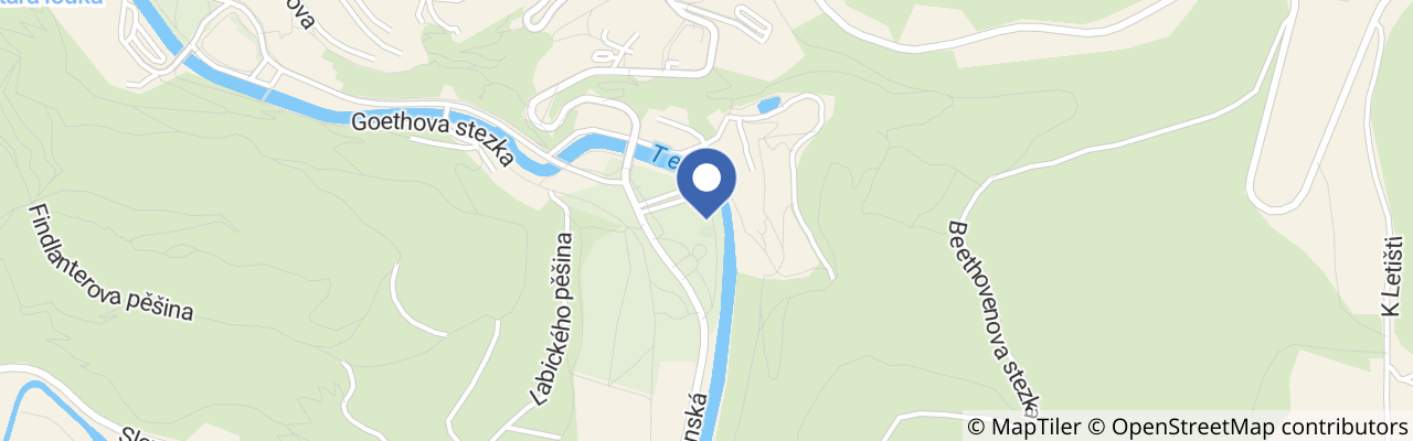 Mapa - Japonská zenová zahrada Karlovy Vary