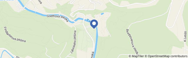 Mapa - Japonská zenová zahrada Karlovy Vary