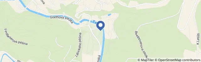 Mapa - Japonská zenová zahrada Karlovy Vary