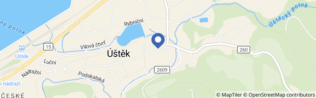 Mapa - Jarmarky v Úštěku