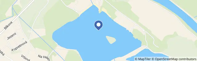 Mapa - Jezero Poděbrady