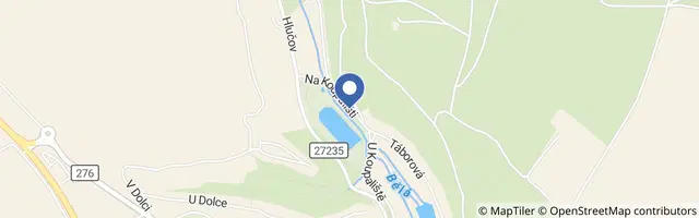 Mapa - Koupaliště Bělá pod Bezdězem