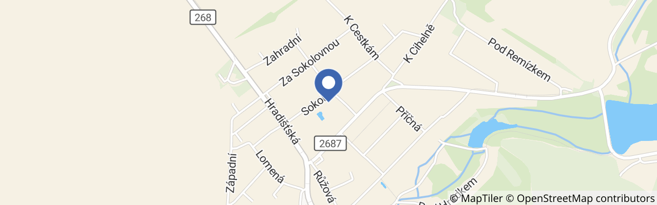 Mapa - Koupaliště Kněžmost