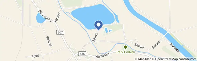 Mapa - Koupaliště Kojetín