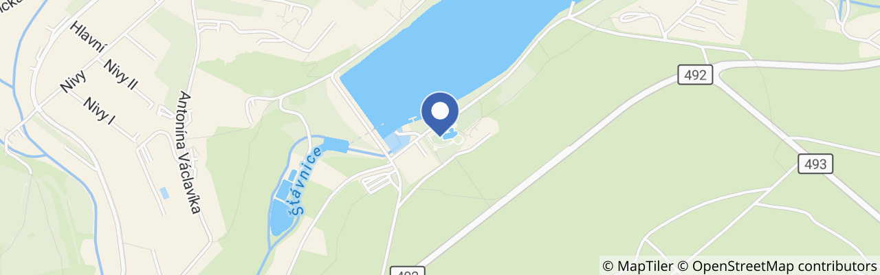 Mapa - Koupaliště Pozlovice