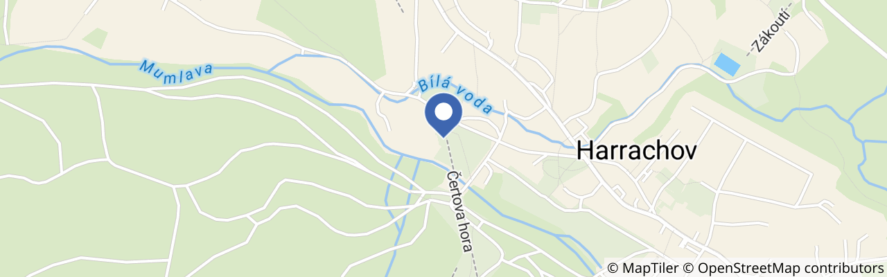 Mapa - Lanovka na Čertovu horu