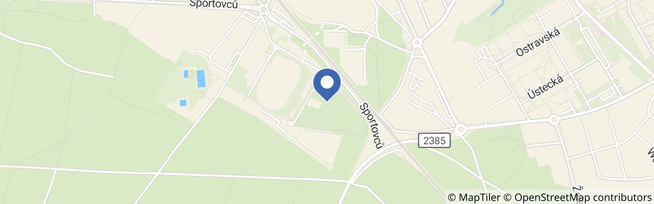 Mapa - Lanový park Sambar – TRVALE UZAVŘENO