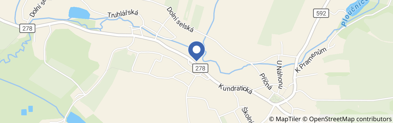 Mapa - Lázně Kundratice