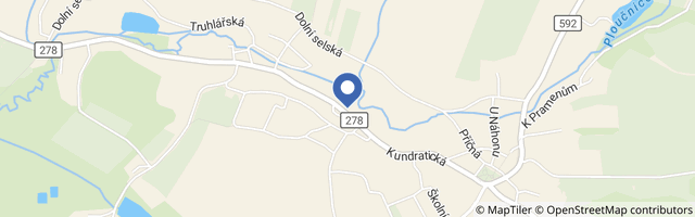 Mapa - Lázně Kundratice