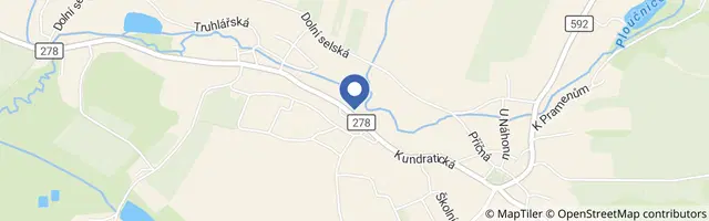 Mapa - Lázně Kundratice