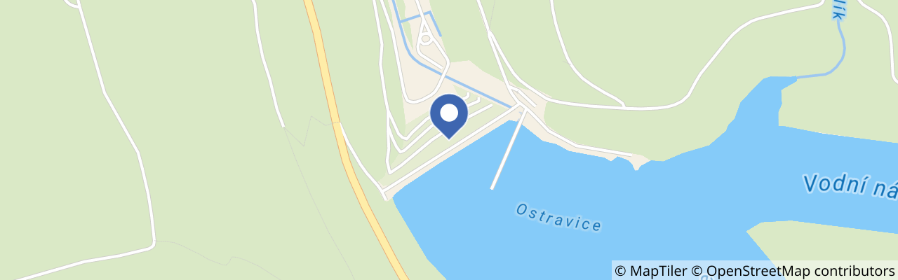 Mapa - Na kole okolo vodní nádrže Šance