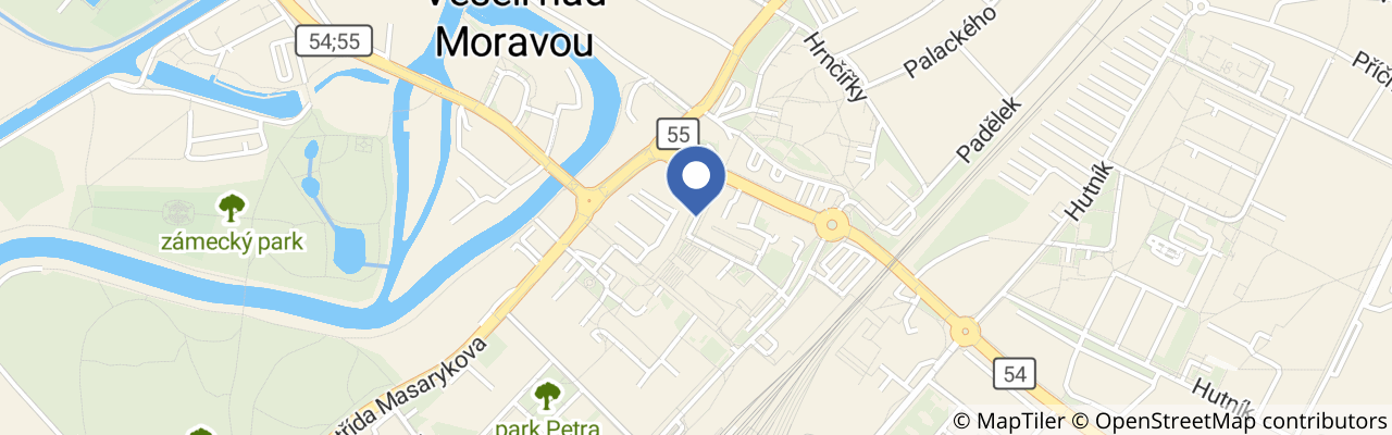 Mapa - Na kole z Veselí do Hodonína