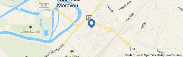 Mapa - Na kole z Veselí do Hodonína