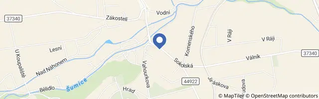 Mapa - Náměšť na Hané