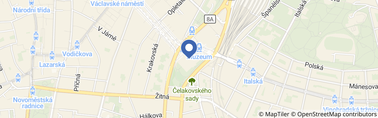 Mapa - Národní muzeum